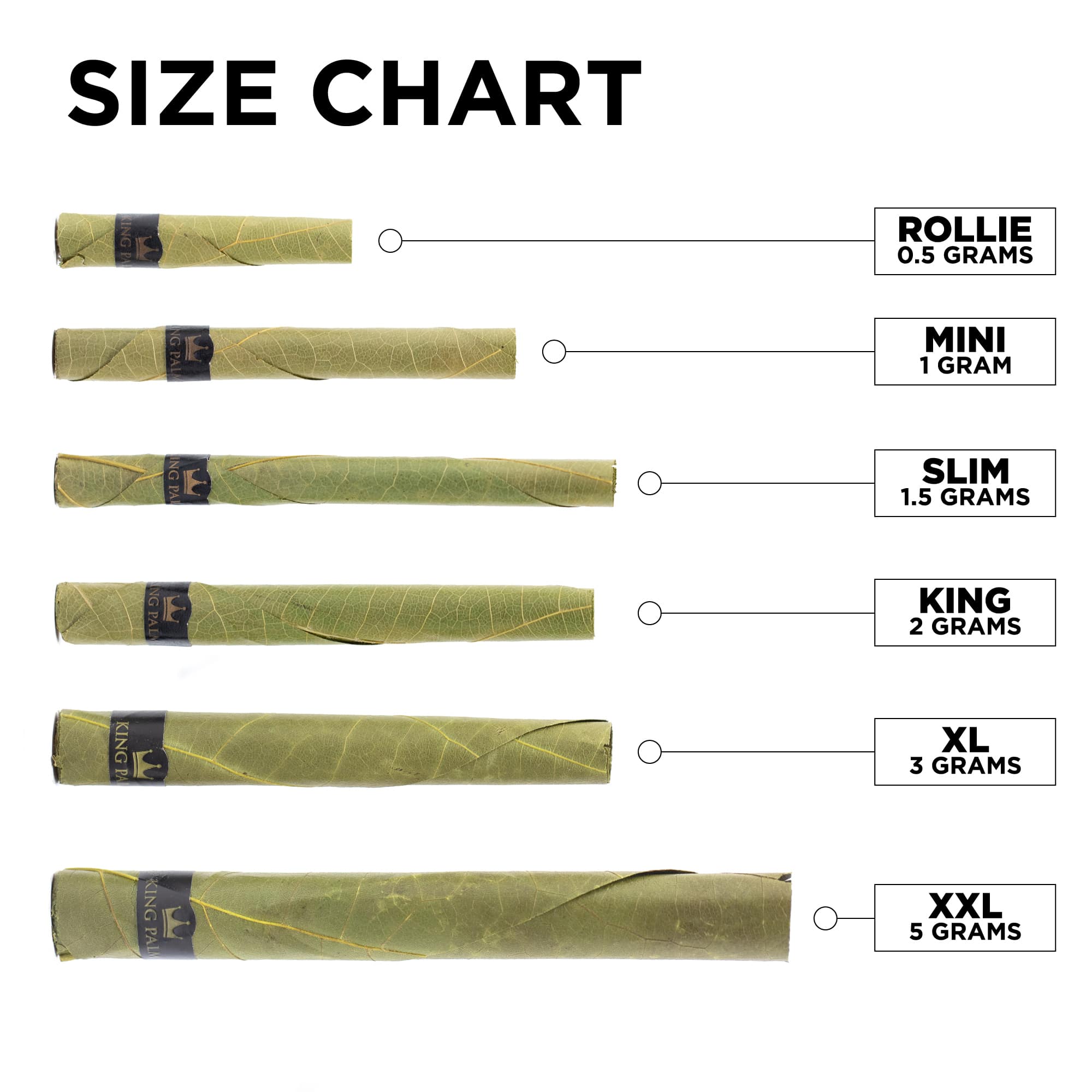 Bulk Pre-Rolled Cones – 1 1/4th Size - 100 ct - Display - KingPalm